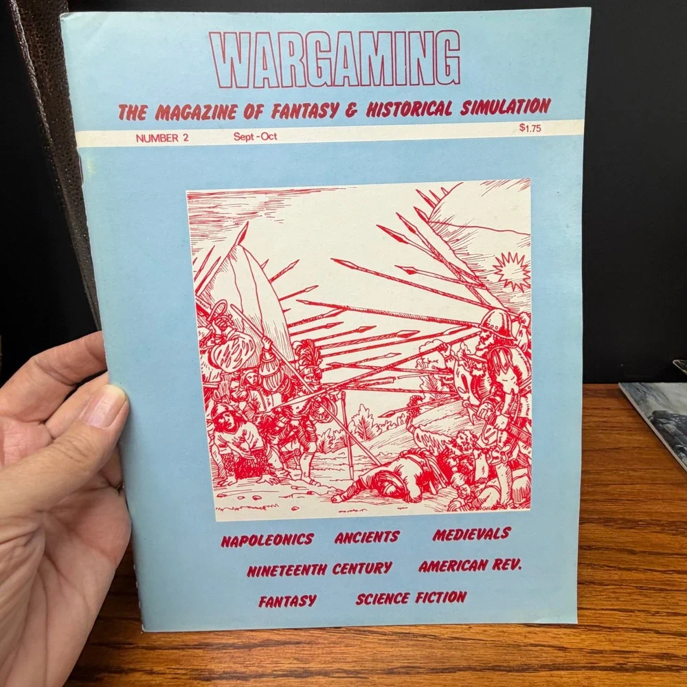 Wargaming Magazine No 2, 1977 Fantasy Games Unlimited Blue Vintage Simulation